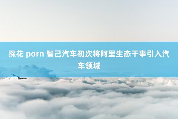 探花 porn 智己汽车初次将阿里生态干事引入汽车领域